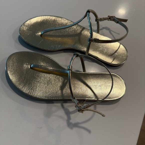 Nicole Miller Gold Sandals - Picture 8 of 12